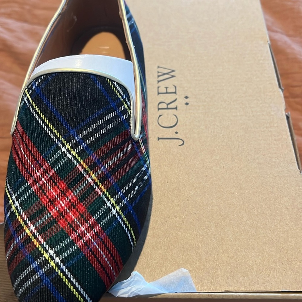 J Crew Size 6 Tartan Plaid loafer
